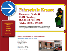 Tablet Screenshot of fahrschule-krause-pinneberg.de
